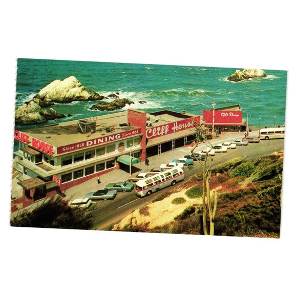 Cliff House Seal Rocks Proctor Jones Vintage Postcard Unused Coastal Landmark - Picture 1 of 2